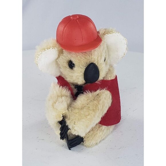 Vintage Australia Koala Flag Vest Clip On Plush Toy - Picture 4 of 7